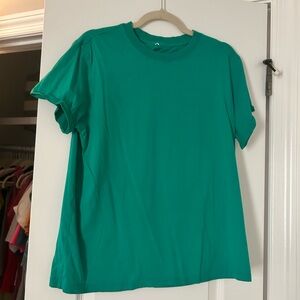 Lululemon Athletica Green Cotton Short Sleeve T-Shirt